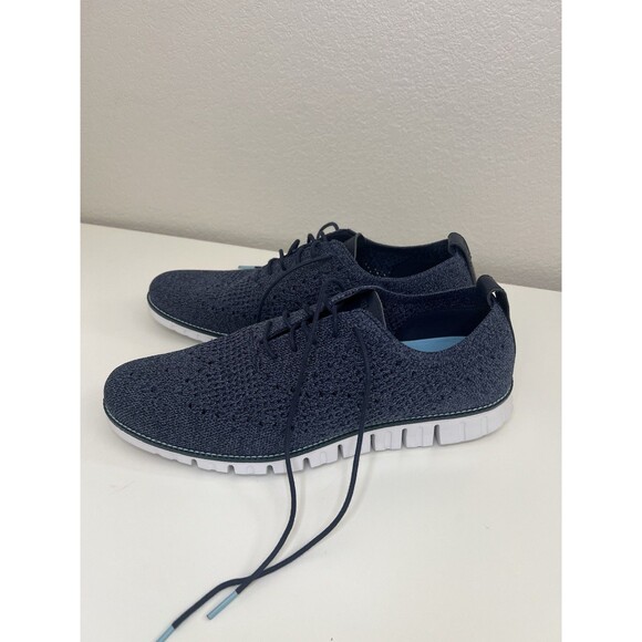 Cole Haan Zerogrand Stitchlite Wingtip Oxford Shoes Mens 12 M Blue White Lace Up main image 6